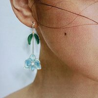 Handmade Orchid Floral Resin Earrings, Elegant Butterfly Orchid Phalaenopsis Stud/Dangle Earrings, Botanical Jewelry, Clip-On Available