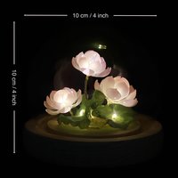 Handmade Mini Lotus Flower Pond Ambience Lamp Night Light , Eternal Flower Lantern