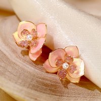Elegant Handmade Orchid Resin Earrings - Butterfly Phalaenopsis Botanical Floral Jewelry, Stud or Dangle, Clip-on Available