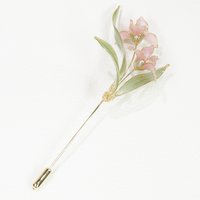 Handmade Elegant Iris Orchid Brooch Pin, Delicate Resin Floral Lapel Pin, Romantic Botanical Jewelry, Wedding Accessory