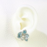 Handmade Orchid Flower Earrings