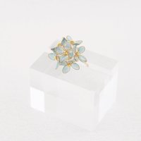 Handmade Hydrangea Flowers Earrings and Adjustable Rings, Romatic Floral Jewelry, Delicate Botanical Studs Gift, Hypoallergenic, Clip On