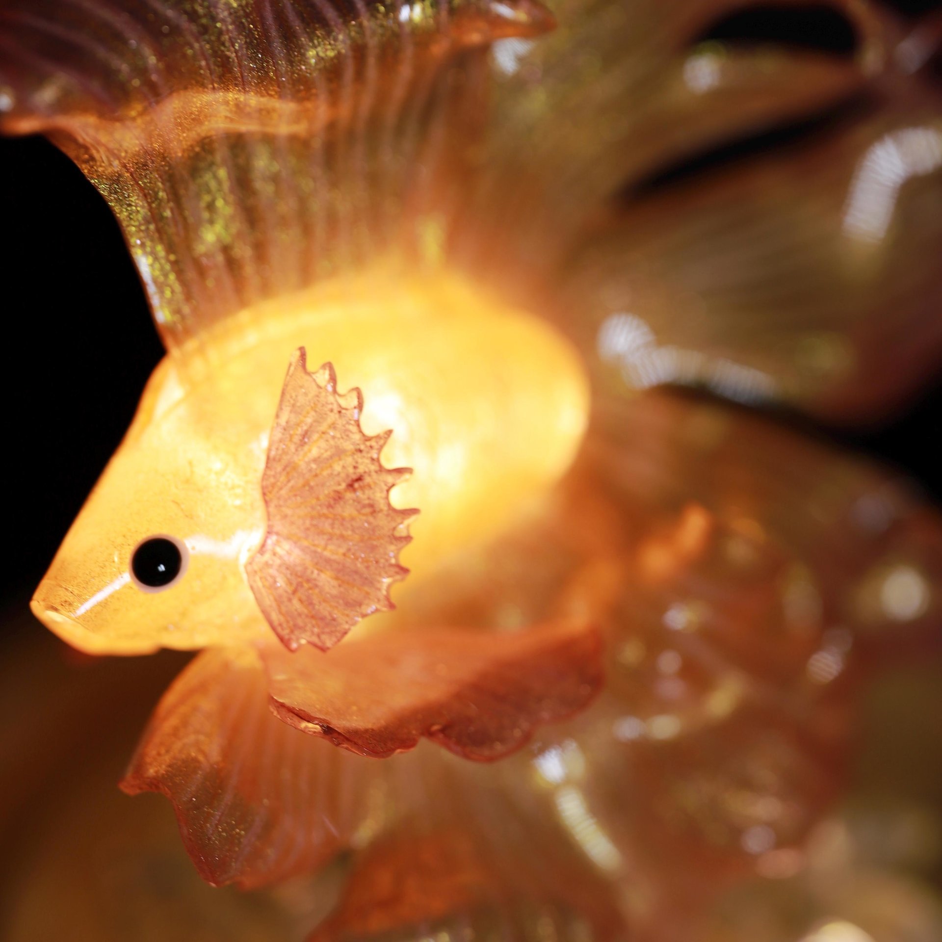 Handmade Mini Betta Fish Aquarium Lamp