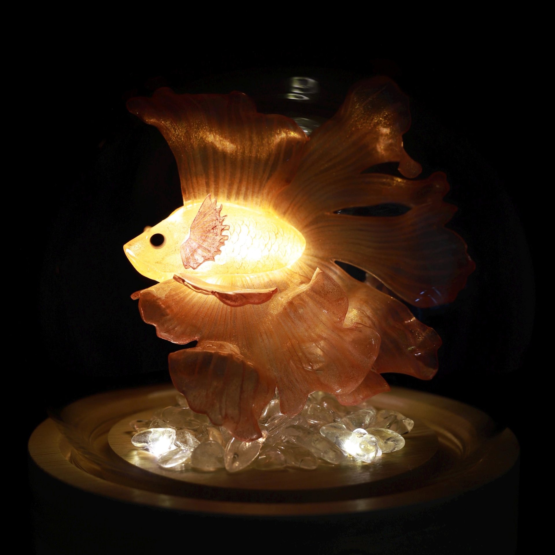 Handmade Mini Betta Fish Aquarium Lamp